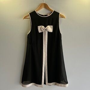 Ted Baker London Black Dress with Cream Bow